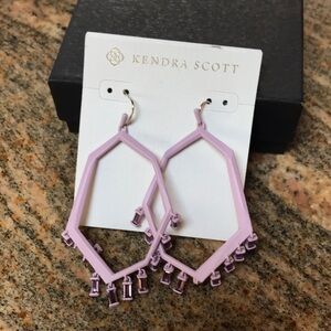 Kendra Scott NEW “Thomas” Chandelier Earrings in Lilac Matte Metal